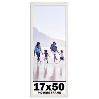 17x50 Frame White Wash Picture Frame Modern Photo Frame Includes UV ...