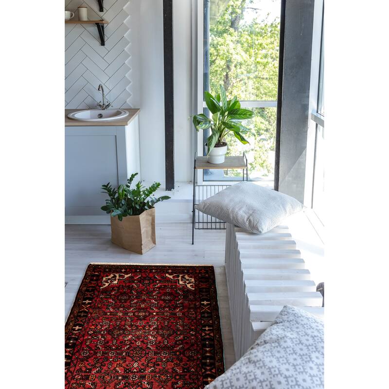 Andelz Red Rug 3'7" x 10'2" - 3'7 x 10'2