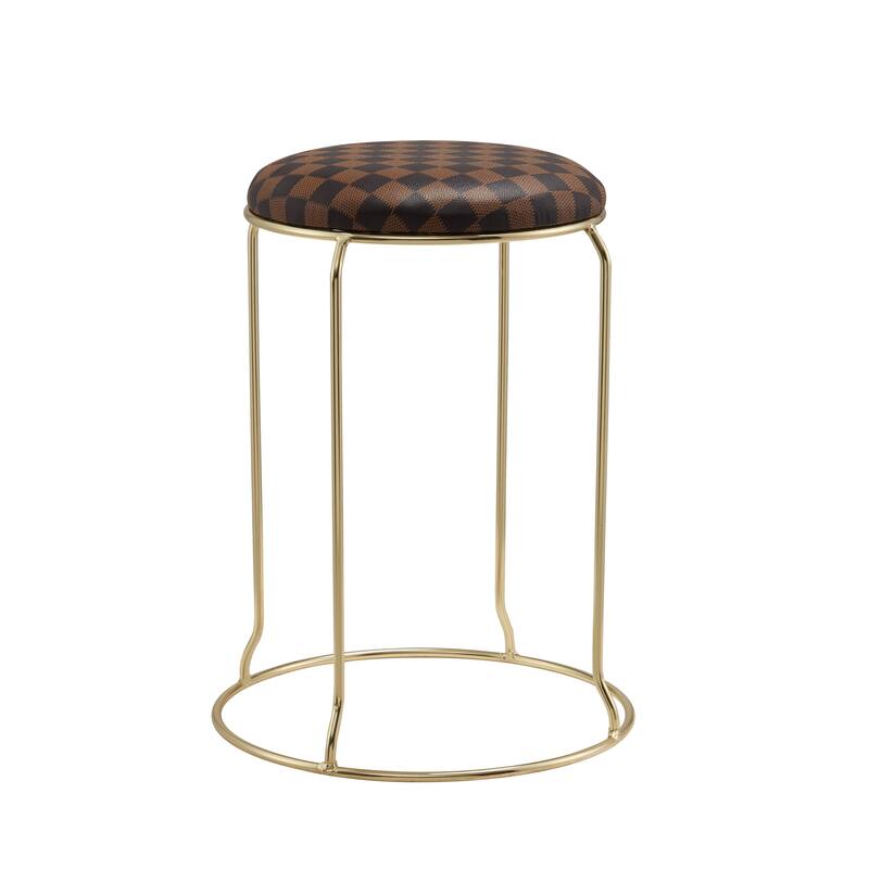 Carmilla Collection Vinyl Upholstered Stools (Set of 4)