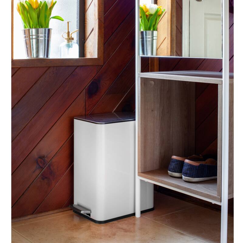Qualiazero 10L / 2.6 Gallon Slim Step Can