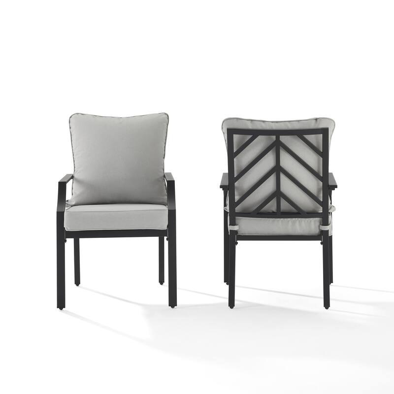 Crosley Otto 2Pc Outdoor Metal Dining Chair Set