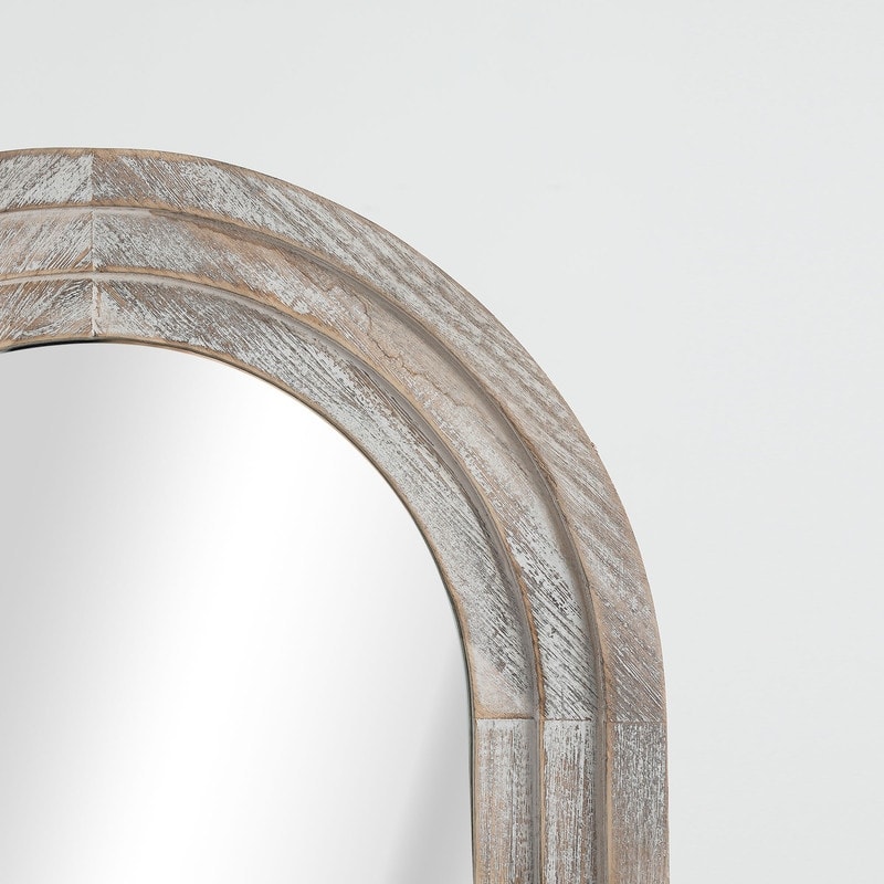 Classic Arched Solid Wood Framed Full Length Mirror