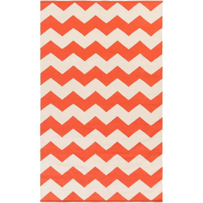 Hand-Woven Macy Chevron Cotton Rug