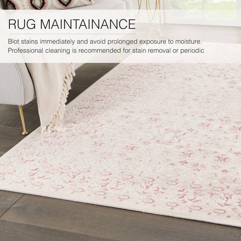 The Curated Nomad Blueberry Butte Damask Area Rug