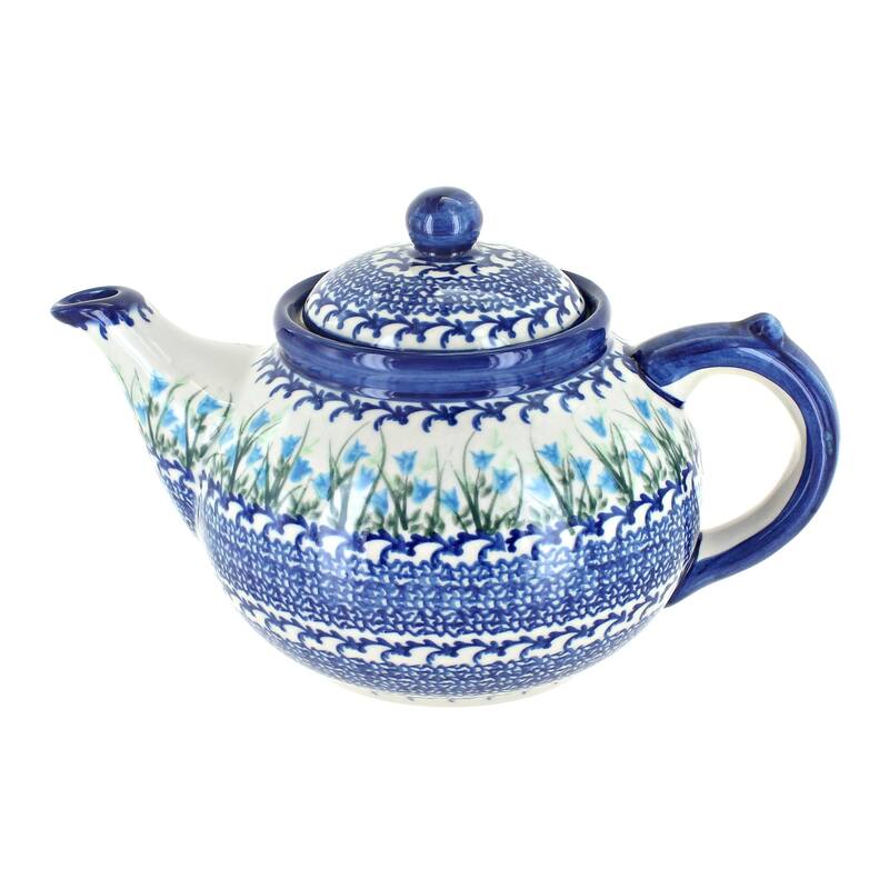Blue Rose Polish Pottery 18 Vena Teapot