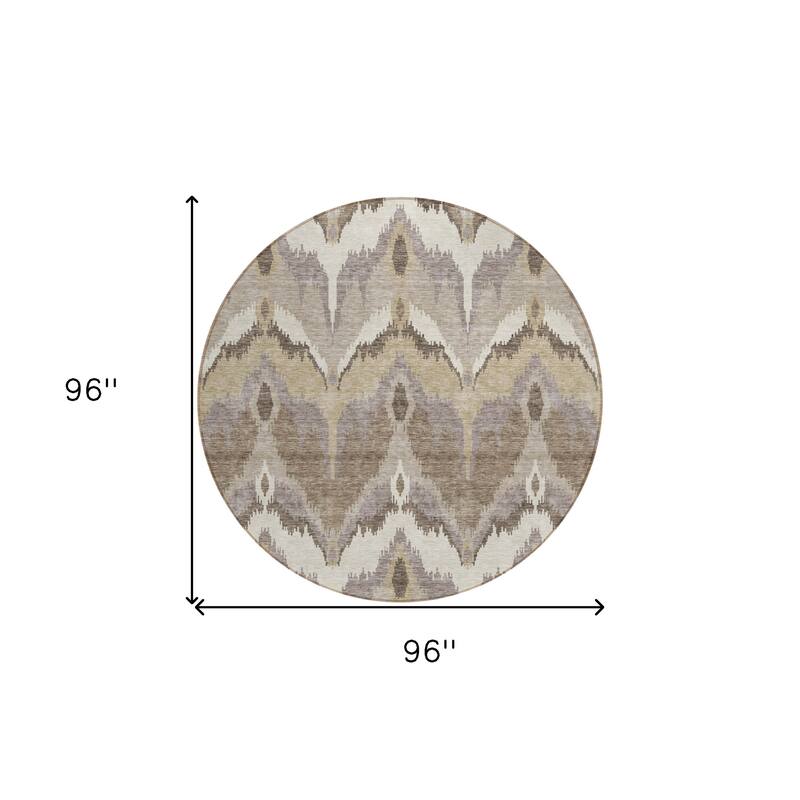 HomeRoots Ikat Transitional Rectangle Outdoor Rug