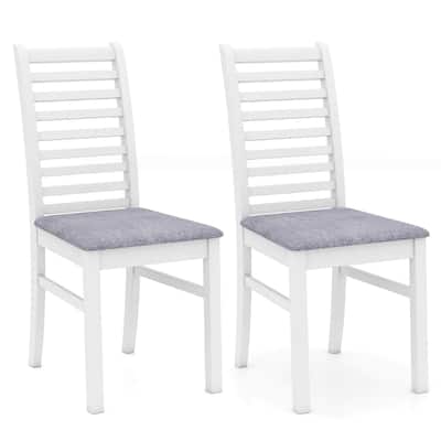 Costway Modern Dining Chair Set of 2/4 Kitchen Chair with Rubber Wood - See Details