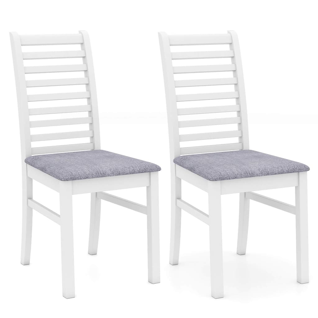 Costway Modern Dining Chair Set of 2/4 Kitchen Chair with Rubber Wood - See Details