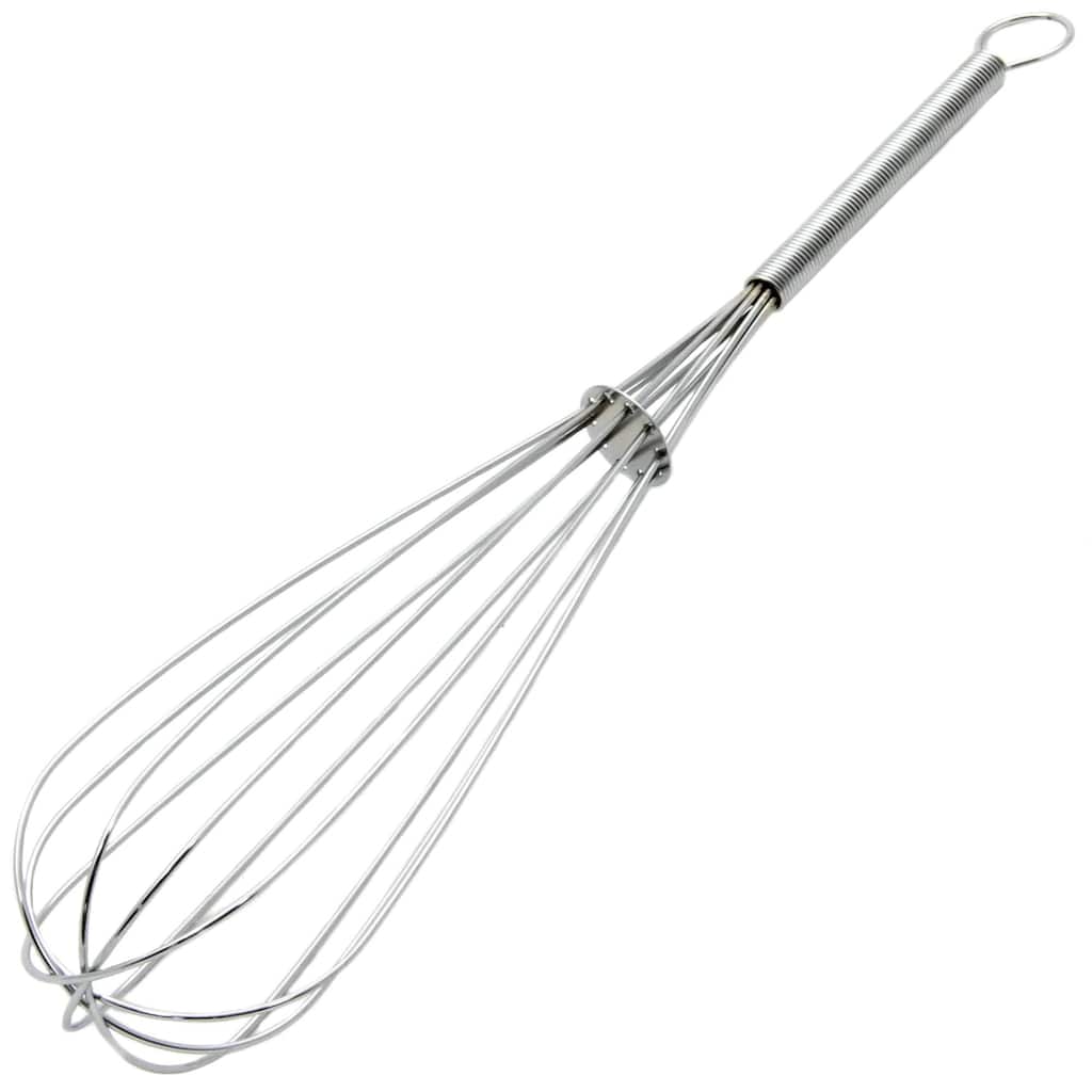 Chef Craft 12 Inch Chrome Plated Balloon Whisk, Great Wire Whisk for Mixing Eggs, Blending, Dishwasher Safe