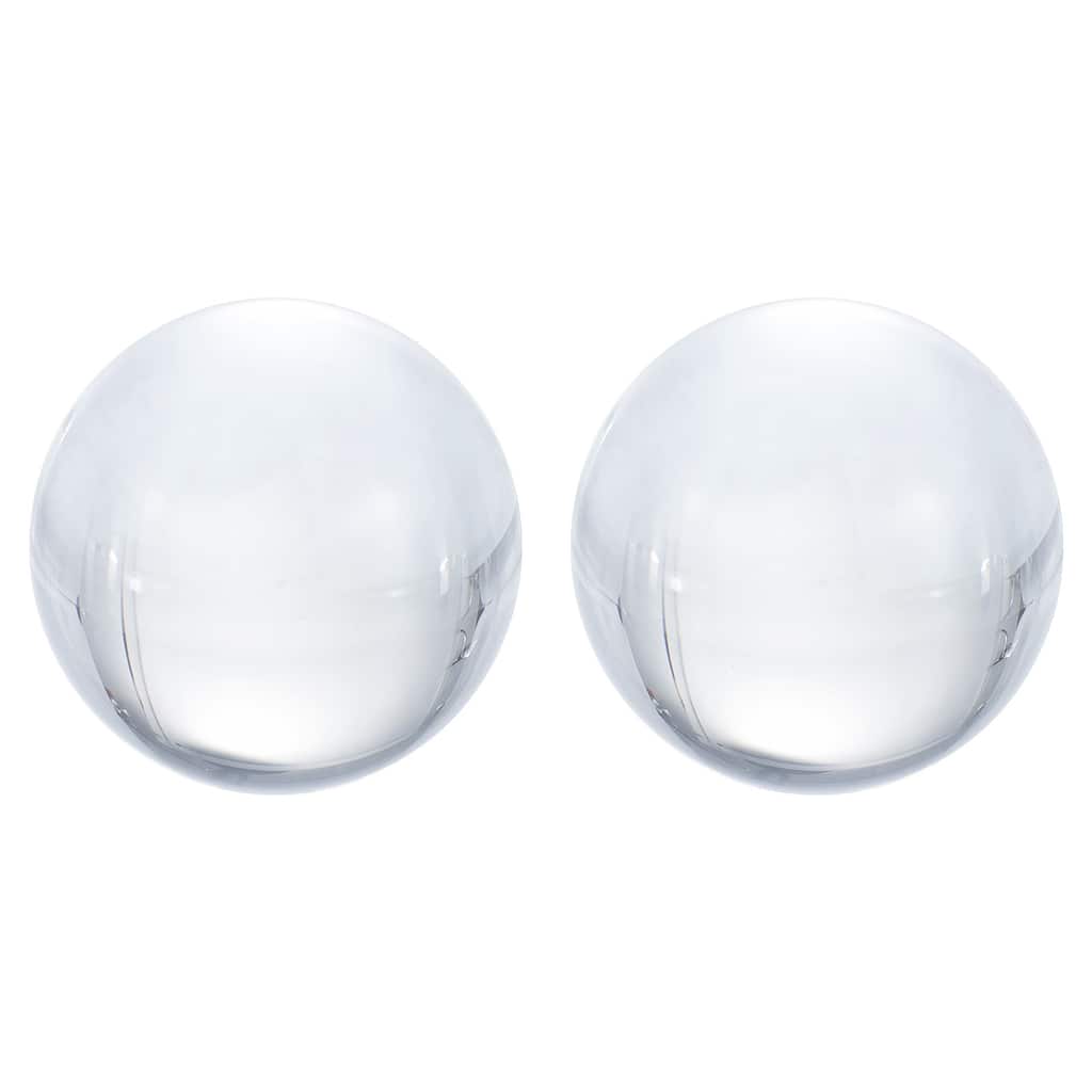2Pcs Crystal Ball, K9 Crystal Ball Decorative Ball with Gift Box - Clear