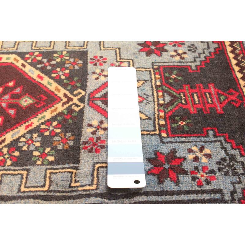 ECARPETGALLERY Hand-knotted Teimani Light Blue Wool Rug - 2'10 x 4'8