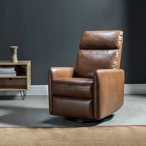 Lyle Manual Swivel Recliner with Metal Base