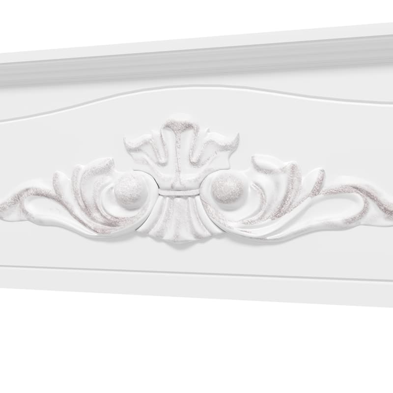 HOMCOM Fir Wood Fireplace Mantel Surround, 44.75" W x 40" H, Freestanding Electric Fireplace Stove Mantel