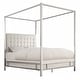 preview thumbnail 6 of 8, Solivita King-size Canopy Chrome Metal Poster Bed by iNSPIRE Q Bold