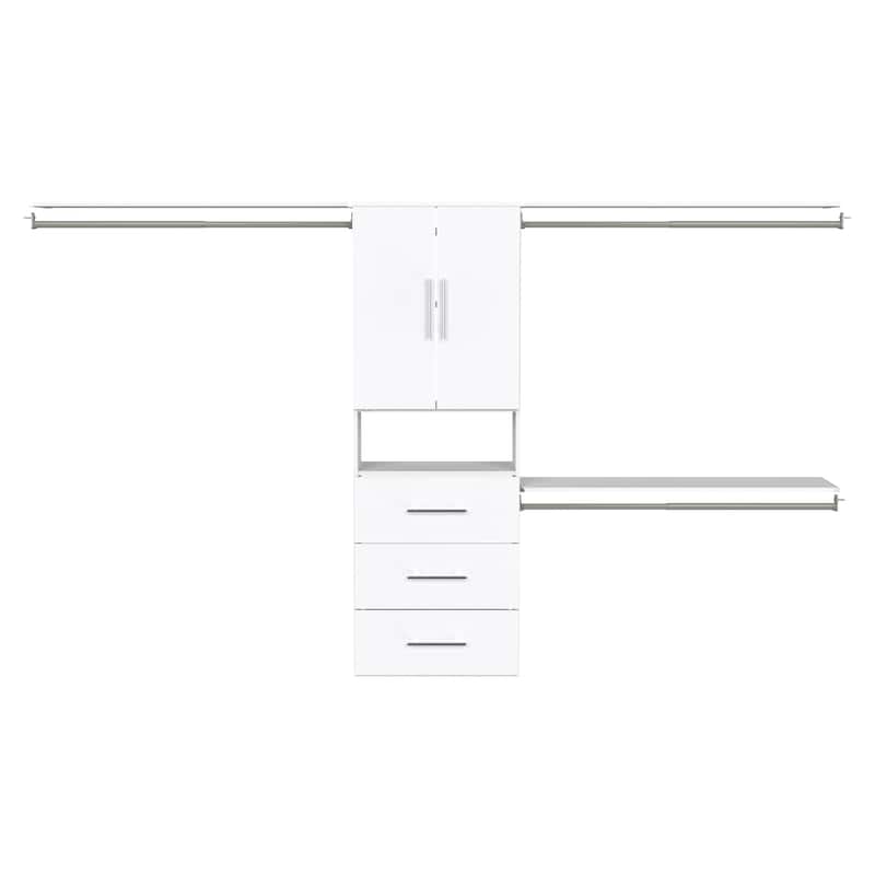 ClosetMaid SuiteSymphony Modern 3-Drawer 2-Door Hanging Closet System