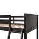 preview thumbnail 10 of 16, Twin Size Loft Bed with Built-in Desk and Shelves, Sturdy Pine Wood Frame