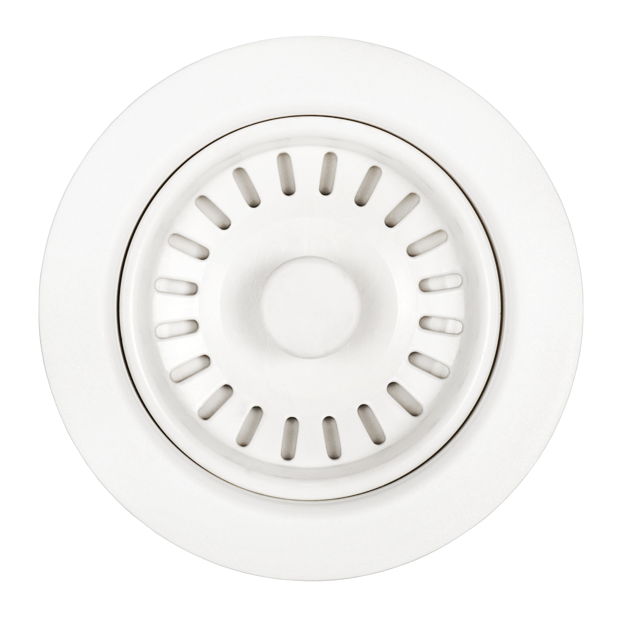 Ruvati Kitchen Sink Basket Strainer Drain Assembly - Matte White - RVA1038WH