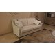 Faizah White Linen Nailhead Sloped Arm Sofa by iNSPIRE Q Artisan