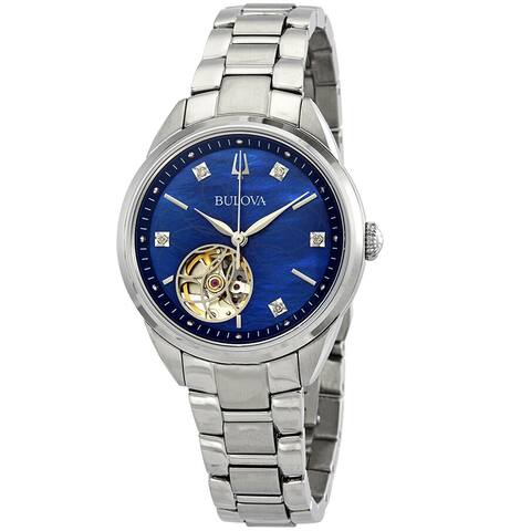 Bulova Women's Blue dial Watch - One Size