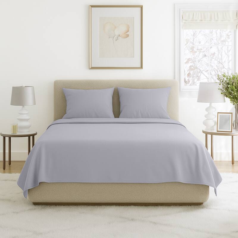 Wrinkle Resistant Brushed Microfiber Sheet Set by Windsor Home - Full - Silver