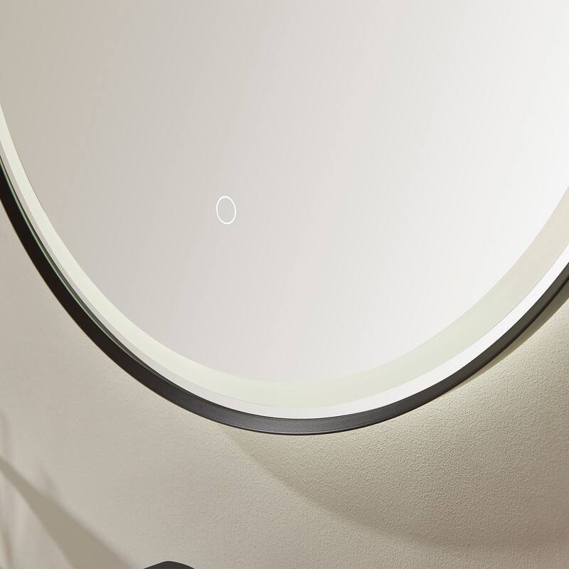 24'' Oval LED Lighted Accent Bathroom/Vanity Wall Mirror