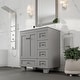 preview thumbnail 9 of 26, Eviva Happy 28"W Bath Vanity with Carrara Quartz Top