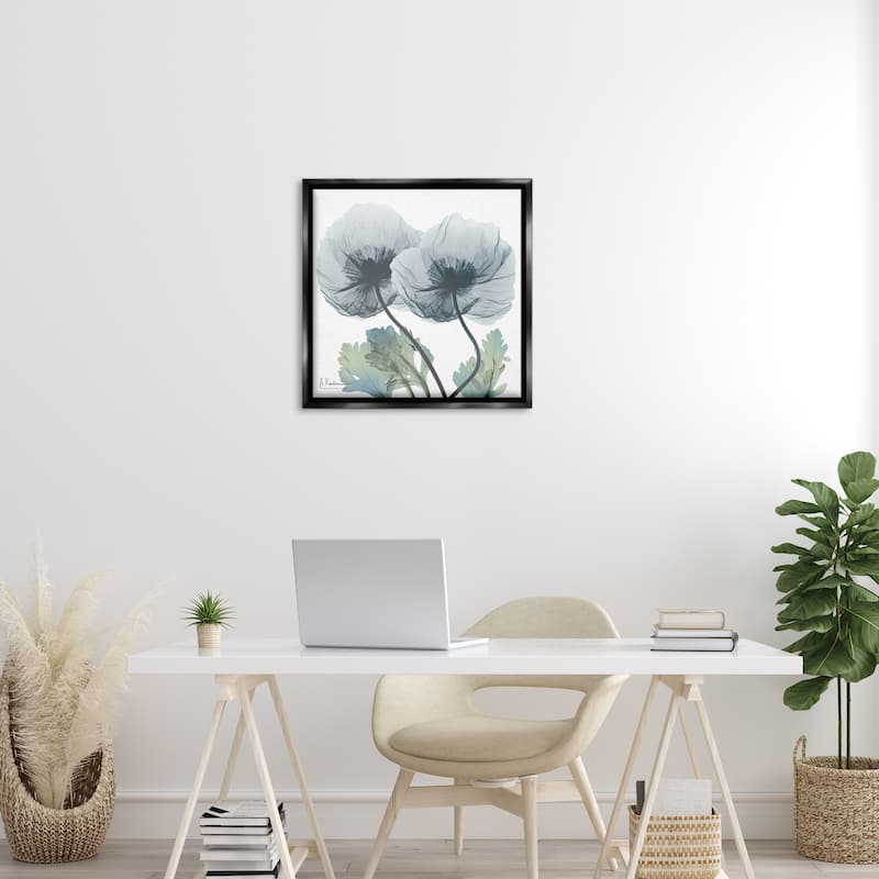 Stupell Double Modern Flower Blossoms Framed Floater Canvas Wall Art Design By Albert Koetsier