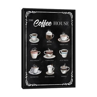 iCanvas "The Coffee House" by Conrad Knutsen Framed Canvas Print - Bed ...