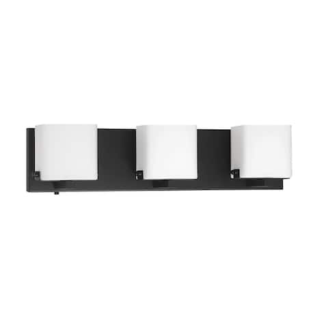 Vega 3-Light Black Vanity Light
