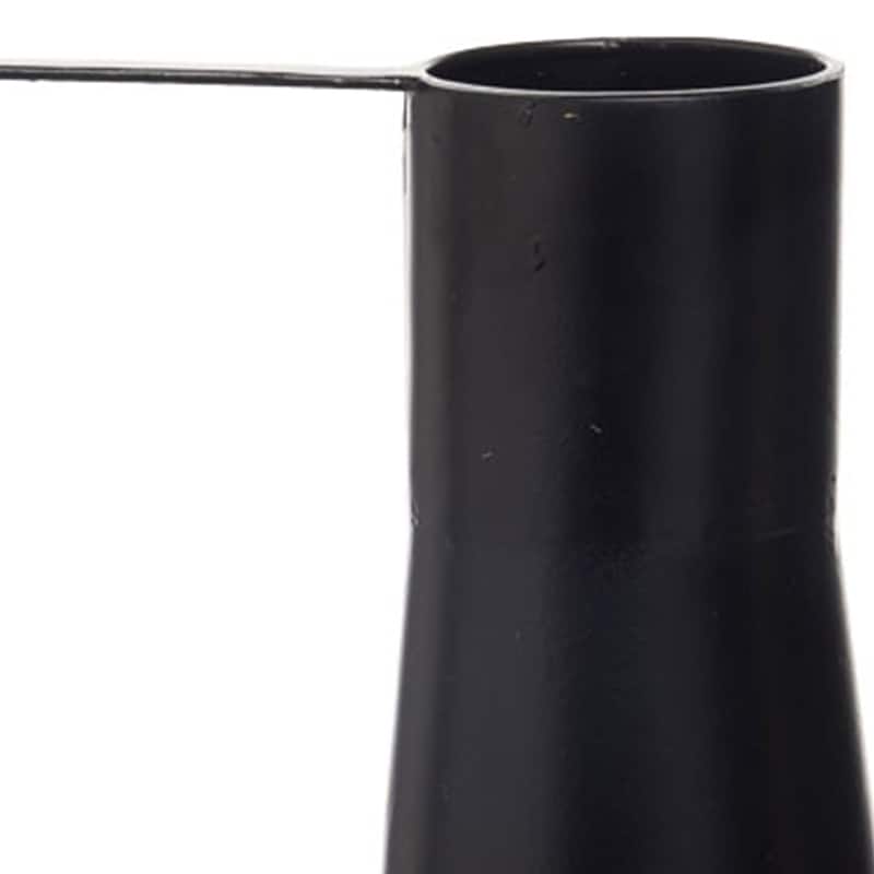 Foreside Home & Garden Black Modern Metal Decorative Vase