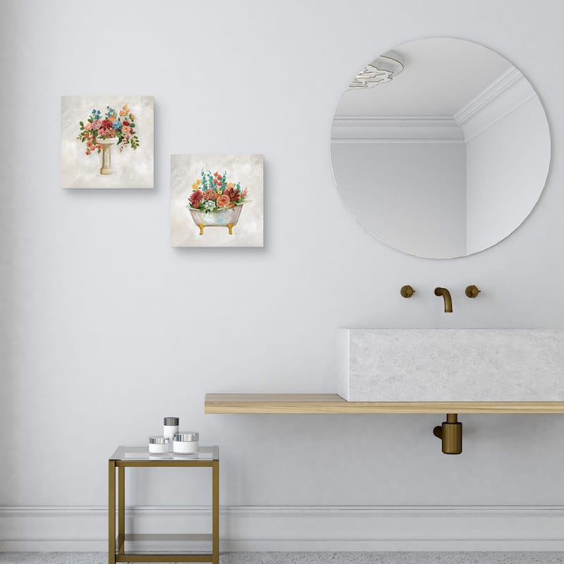 Sink Bouquet, Tub Bouquet by Nan Canvas Art Prints