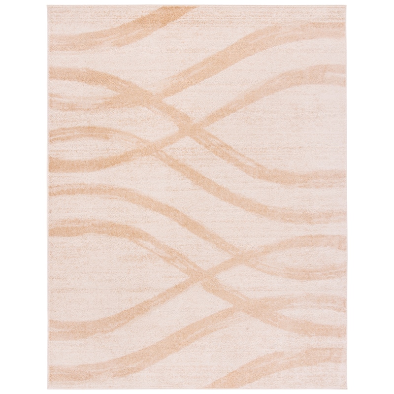 SAFAVIEH Adirondack Lelia Modern Abstract Distressed Rug - 11' x 15' - Cream/Champagne