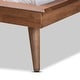 preview thumbnail 5 of 6, Karine Walnut Brown Finished Wood Twin Size Platform Bed Frame