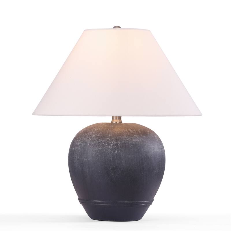 Global Accent Ceramic Table Lamp with Linen Shade
