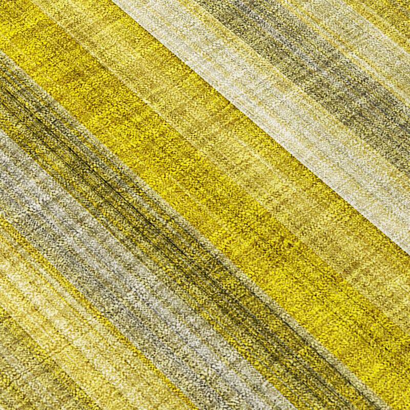 Machine Washable Indoor/ Outdoor Striped Chantille Rug