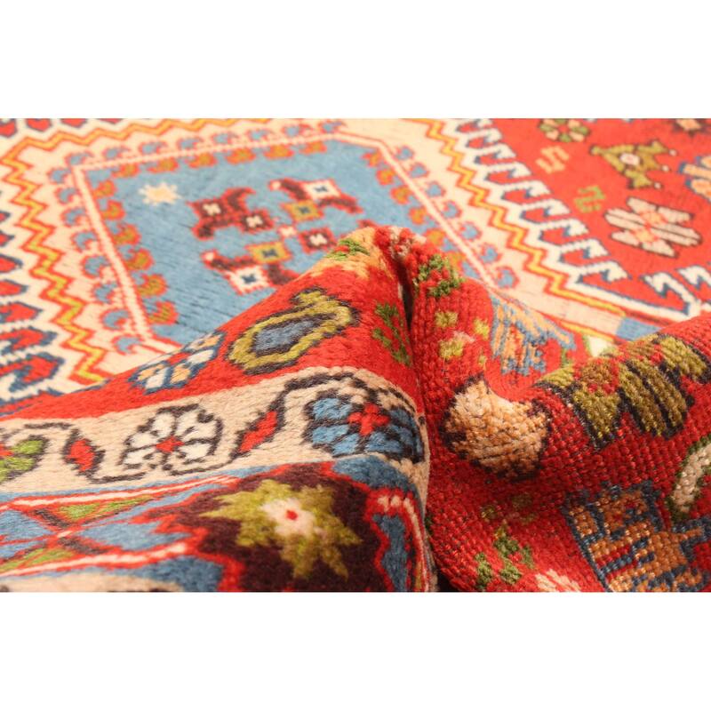 ECARPETGALLERY Hand-knotted Melis Vintage Dark Copper Wool Rug - 3'5 x 5'1