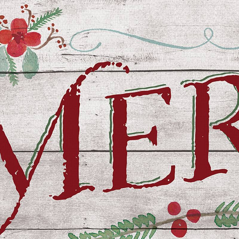 Merry Christmas Canvas Art Print