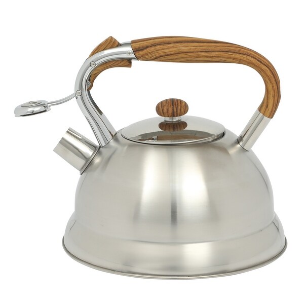 Mr. Coffee Woodmont 2-Quart Stainless Steel Tea Kettle w/ Wood
