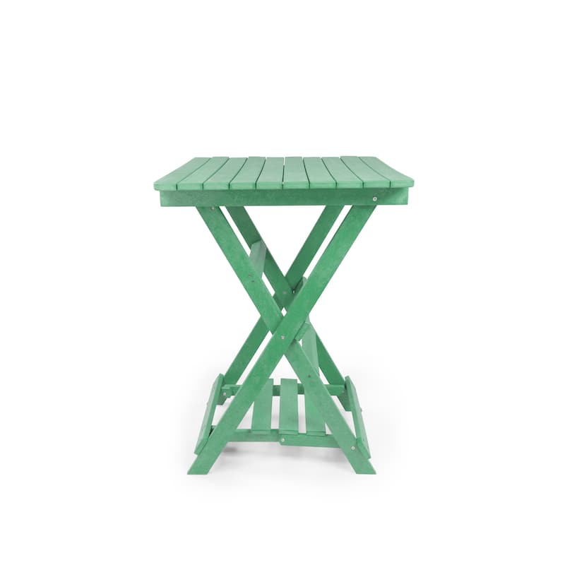 Patagonia Fully Assembled All-Weather Recycled HDPE Outdoor Folding Bar table