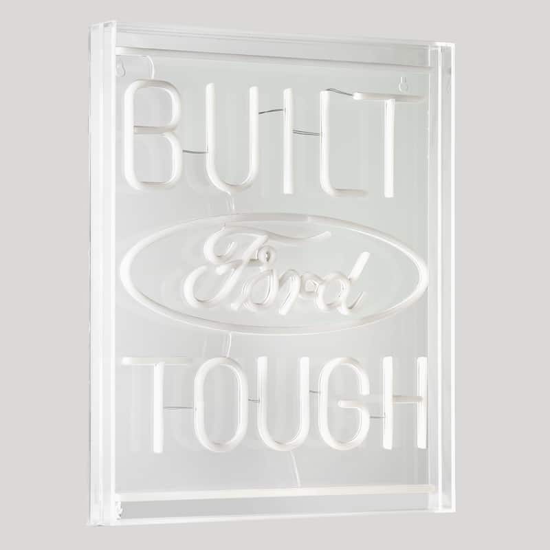 Licensed Ford Built Tough Acrylic LED Wall Decor Sign - 16" x 20" - 16" x 20"