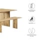 preview thumbnail 3 of 10, Amistad 72" Wood Dining Table and Bench Set