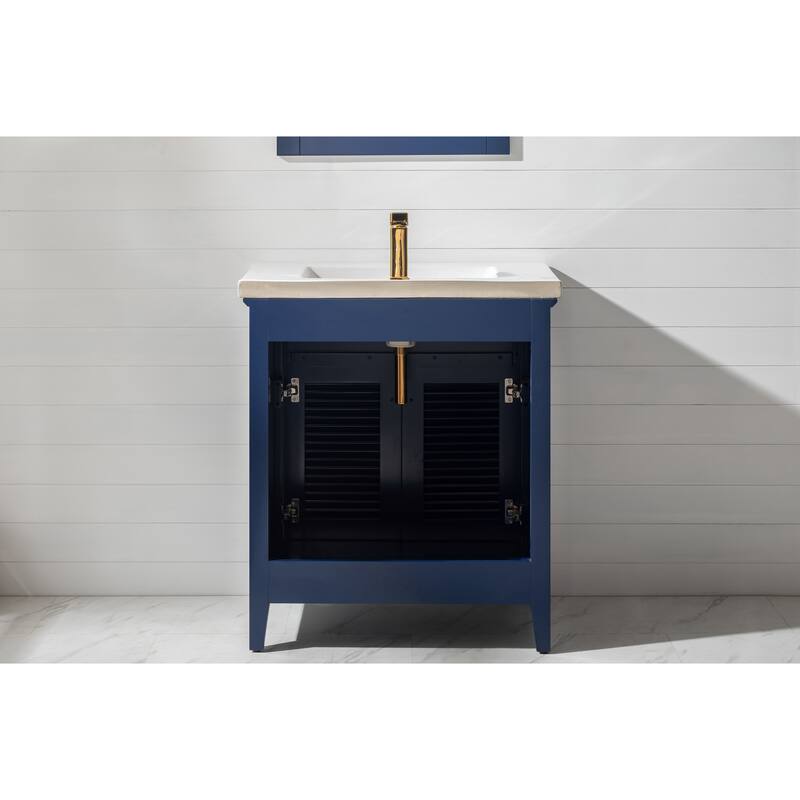 Cameron 30" Single Sink Vanity in Blue