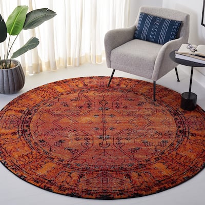 SAFAVIEH Vintage Hamadan Olsa Oriental Distressed Rug