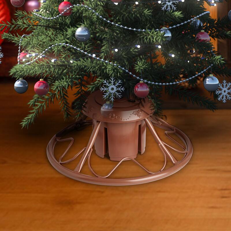 Home Heritage Rotating Tree Stand Base w/Stanley 7' Skinny Pencil Christmas Tree - 15