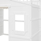 preview thumbnail 13 of 12, White Full Size Solid Wood House Loft Bed With Ladder for Kids, Boys and Girls, Bedroom