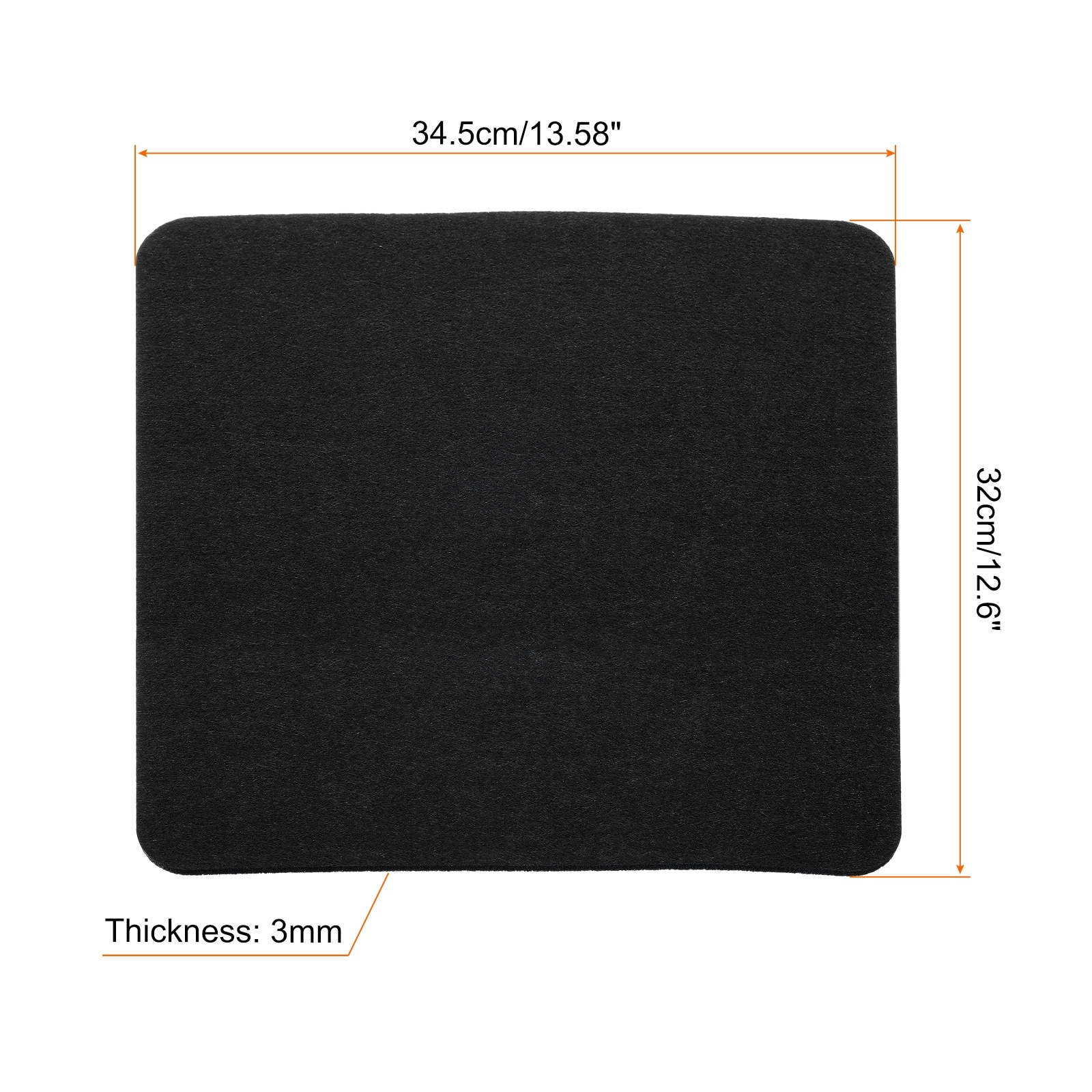 rectangular mouse pad felt