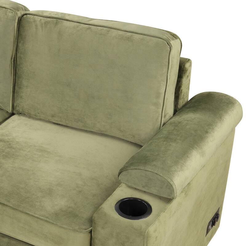 Modern 2 in 1 Pull Out sofa bed L Shape Couch with Storage Ottoman