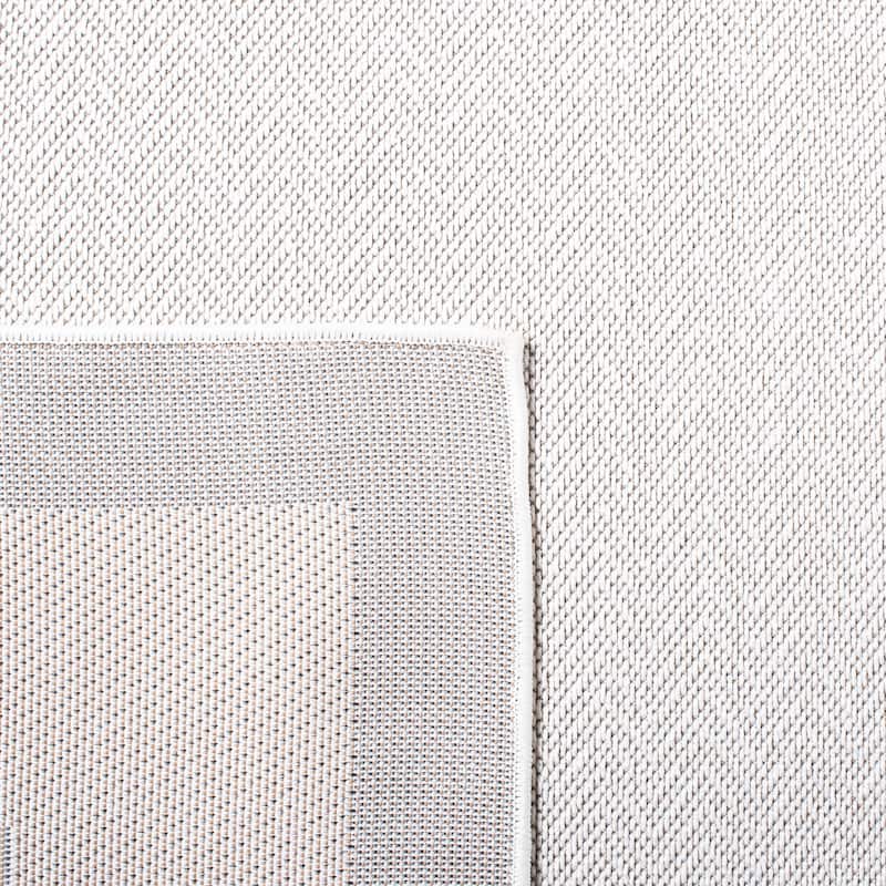 Martha Stewart by SAFAVIEH Washable Temenuzka Indoor/ Outdoor Waterproof Rug - Ivory/Grey - 8' x 10'