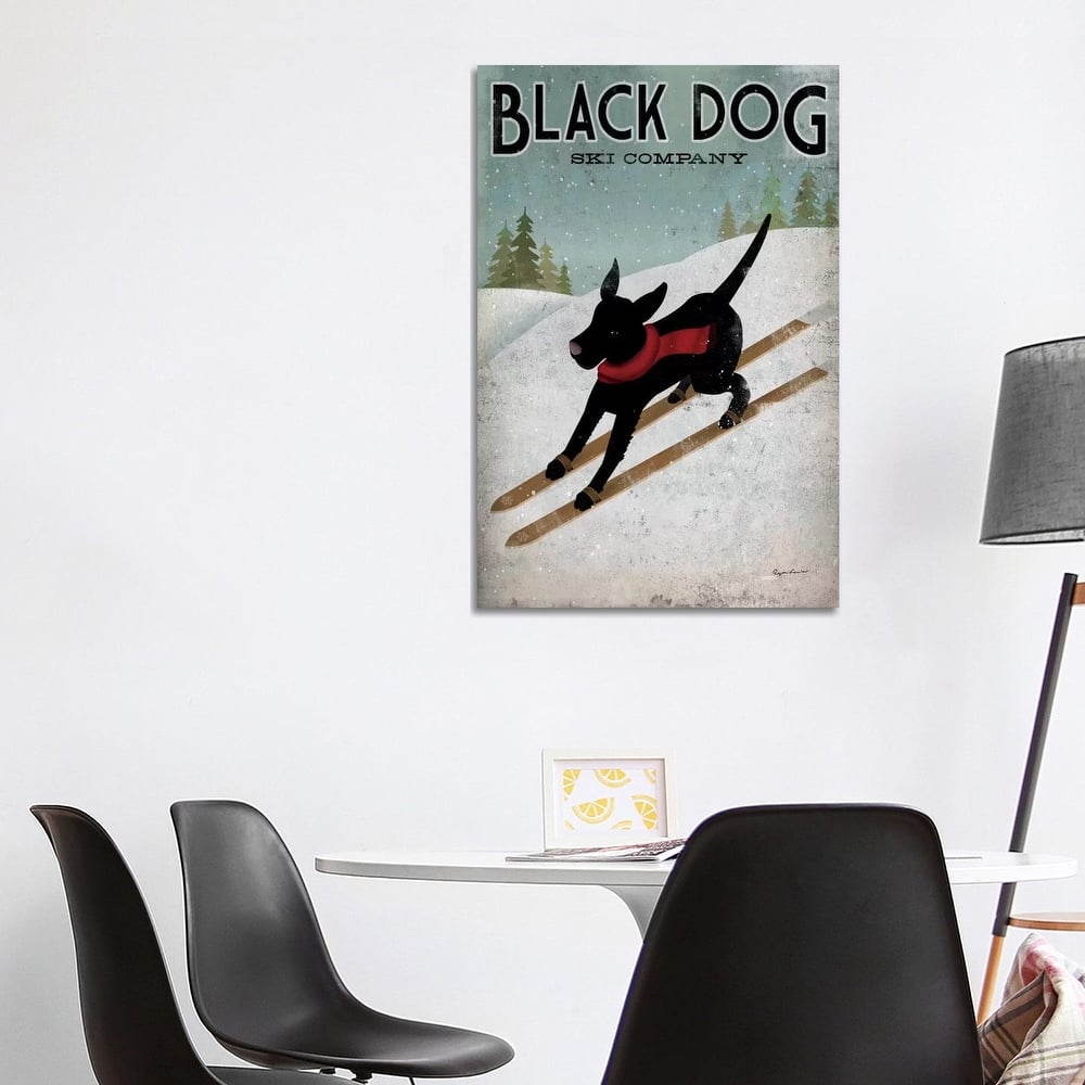 iCanvas "Black Dog Ski Co. I" by Ryan Fowler Canvas Print