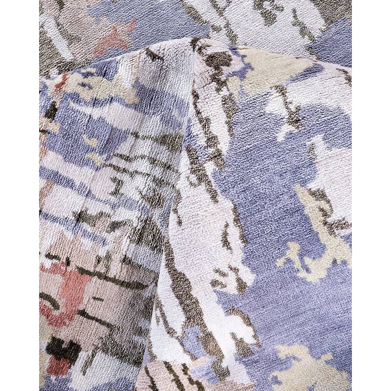 Ikat One-of-a-Kind Hand-Knotted Area Rug, Brown - 8' 2" x 10' 3"